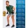 imageG Gradual Mens Workout Shirts Quick Dry Athletic Running TShirts Lightweight Moisture Wicking Short Sleeve Sports Gym TopsDark Green