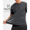 imageG Gradual Mens Workout Shirts Quick Dry Athletic Running TShirts Lightweight Moisture Wicking Short Sleeve Sports Gym TopsDark Grey