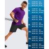 imageG Gradual Mens Workout Shirts Quick Dry Athletic Running TShirts Lightweight Moisture Wicking Short Sleeve Sports Gym TopsDark Purple