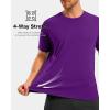 imageG Gradual Mens Workout Shirts Quick Dry Athletic Running TShirts Lightweight Moisture Wicking Short Sleeve Sports Gym TopsDark Purple
