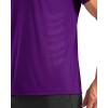 imageG Gradual Mens Workout Shirts Quick Dry Athletic Running TShirts Lightweight Moisture Wicking Short Sleeve Sports Gym TopsDark Purple