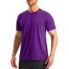 imageG Gradual Mens Workout Shirts Quick Dry Athletic Running TShirts Lightweight Moisture Wicking Short Sleeve Sports Gym TopsDark Purple