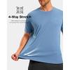 imageG Gradual Mens Workout Shirts Quick Dry Athletic Running TShirts Lightweight Moisture Wicking Short Sleeve Sports Gym TopsDusty Blue