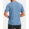imageG Gradual Mens Workout Shirts Quick Dry Athletic Running TShirts Lightweight Moisture Wicking Short Sleeve Sports Gym TopsDusty Blue