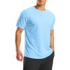 imageG Gradual Mens Workout Shirts Quick Dry Athletic Running TShirts Lightweight Moisture Wicking Short Sleeve Sports Gym TopsHaze Blue