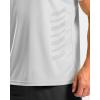 imageG Gradual Mens Workout Shirts Quick Dry Athletic Running TShirts Lightweight Moisture Wicking Short Sleeve Sports Gym TopsLight Grey