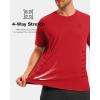 imageG Gradual Mens Workout Shirts Quick Dry Athletic Running TShirts Lightweight Moisture Wicking Short Sleeve Sports Gym TopsRed