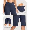 imageG Gradual Womens 14quot Bermuda Long Shorts Knee Length High Waisted Athletic Shorts with Pockets Stretch Casual Summer WalkingB Navy