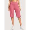 imageG Gradual Womens 14quot Bermuda Long Shorts Knee Length High Waisted Athletic Shorts with Pockets Stretch Casual Summer WalkingBriar Rose