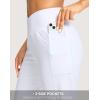 imageG Gradual Womens 14quot Bermuda Long Shorts Knee Length High Waisted Athletic Shorts with Pockets Stretch Casual Summer WalkingC White