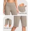 imageG Gradual Womens 14quot Bermuda Long Shorts Knee Length High Waisted Athletic Shorts with Pockets Stretch Casual Summer WalkingDark Khaki