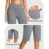 imageG Gradual Womens 14quot Bermuda Long Shorts Knee Length High Waisted Athletic Shorts with Pockets Stretch Casual Summer WalkingLight Grey