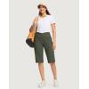 imageG Gradual Womens 14quot Bermuda Long Shorts Knee Length High Waisted Athletic Shorts with Pockets Stretch Casual Summer WalkingSage