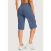 imageG Gradual Womens 14quot Bermuda Long Shorts Knee Length High Waisted Athletic Shorts with Pockets Stretch Casual Summer WalkingUniverse Blue