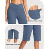 imageG Gradual Womens 14quot Bermuda Long Shorts Knee Length High Waisted Athletic Shorts with Pockets Stretch Casual Summer WalkingUniverse Blue