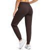 imageG Gradual Womens Joggers Pants with Zipper Pockets High Waisted Athletic Tapered Sweatpants for Women Workout LoungeBrown