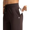 imageG Gradual Womens Joggers Pants with Zipper Pockets High Waisted Athletic Tapered Sweatpants for Women Workout LoungeBrown