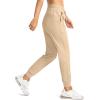 imageG Gradual Womens Joggers Pants with Zipper Pockets High Waisted Athletic Tapered Sweatpants for Women Workout LoungeKhaki