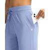 imageG Gradual Womens Joggers Pants with Zipper Pockets High Waisted Athletic Tapered Sweatpants for Women Workout LoungeLight Blue