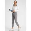 imageG Gradual Womens Joggers Pants with Zipper Pockets High Waisted Athletic Tapered Sweatpants for Women Workout LoungeLight Grey