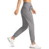 imageG Gradual Womens Joggers Pants with Zipper Pockets High Waisted Athletic Tapered Sweatpants for Women Workout LoungeLight Grey