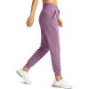 imageG Gradual Womens Joggers Pants with Zipper Pockets High Waisted Athletic Tapered Sweatpants for Women Workout LoungeMauve Pink