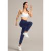 imageG Gradual Womens Joggers Pants with Zipper Pockets High Waisted Athletic Tapered Sweatpants for Women Workout LoungeNavy
