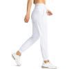 imageG Gradual Womens Joggers Pants with Zipper Pockets High Waisted Athletic Tapered Sweatpants for Women Workout LoungeWhite