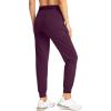 imageG Gradual Womens Joggers Pants with Zipper Pockets High Waisted Athletic Tapered Sweatpants for Women Workout LoungeWine Red