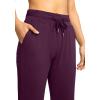 imageG Gradual Womens Joggers Pants with Zipper Pockets High Waisted Athletic Tapered Sweatpants for Women Workout LoungeWine Red
