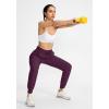 imageG Gradual Womens Joggers Pants with Zipper Pockets High Waisted Athletic Tapered Sweatpants for Women Workout LoungeWine Red
