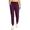imageG Gradual Womens Joggers Pants with Zipper Pockets High Waisted Athletic Tapered Sweatpants for Women Workout LoungeWine Red