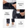 imageG Gradual Womens Pants with Deep Pockets 78 Stretch Ankle Sweatpants for Golf Athletic Lounge Travel WorkBlack Tie Dye