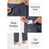 imageG Gradual Womens Pants with Deep Pockets 78 Stretch Ankle Sweatpants for Golf Athletic Lounge Travel WorkDark Grey