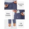 imageG Gradual Womens Pants with Deep Pockets 78 Stretch Ankle Sweatpants for Golf Athletic Lounge Travel WorkDusty Blue