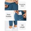 imageG Gradual Womens Pants with Deep Pockets 78 Stretch Ankle Sweatpants for Golf Athletic Lounge Travel WorkIndigo Blue