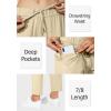 imageG Gradual Womens Pants with Deep Pockets 78 Stretch Ankle Sweatpants for Golf Athletic Lounge Travel WorkKhaki