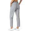imageG Gradual Womens Pants with Deep Pockets 78 Stretch Ankle Sweatpants for Golf Athletic Lounge Travel WorkLight Grey