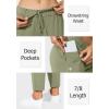 imageG Gradual Womens Pants with Deep Pockets 78 Stretch Ankle Sweatpants for Golf Athletic Lounge Travel WorkMatcha Green