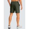 imageMens Casual Shorts 7quot Lightweight Golf Shorts for Men Stretch with 3 Pockets Quick Dry Breathable Work ShortsArmy Green