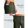 imageMens Casual Shorts 7quot Lightweight Golf Shorts for Men Stretch with 3 Pockets Quick Dry Breathable Work ShortsArmy Green