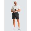 imageMens Casual Shorts 7quot Lightweight Golf Shorts for Men Stretch with 3 Pockets Quick Dry Breathable Work ShortsBlack