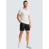 imageMens Casual Shorts 7quot Lightweight Golf Shorts for Men Stretch with 3 Pockets Quick Dry Breathable Work ShortsBlack Camo