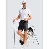 imageMens Casual Shorts 7quot Lightweight Golf Shorts for Men Stretch with 3 Pockets Quick Dry Breathable Work ShortsBlack Camo