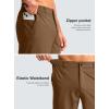 imageMens Casual Shorts 7quot Lightweight Golf Shorts for Men Stretch with 3 Pockets Quick Dry Breathable Work ShortsBrown