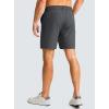 imageMens Casual Shorts 7quot Lightweight Golf Shorts for Men Stretch with 3 Pockets Quick Dry Breathable Work ShortsDark Grey