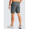 imageMens Casual Shorts 7quot Lightweight Golf Shorts for Men Stretch with 3 Pockets Quick Dry Breathable Work ShortsDeep Grey