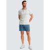 imageMens Casual Shorts 7quot Lightweight Golf Shorts for Men Stretch with 3 Pockets Quick Dry Breathable Work ShortsDusty Blue