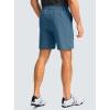 imageMens Casual Shorts 7quot Lightweight Golf Shorts for Men Stretch with 3 Pockets Quick Dry Breathable Work ShortsDusty Blue
