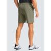 imageMens Casual Shorts 7quot Lightweight Golf Shorts for Men Stretch with 3 Pockets Quick Dry Breathable Work ShortsGrey Sage